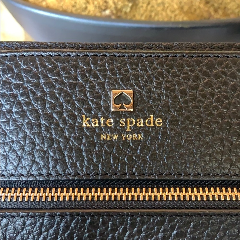 Kate Spade | Black Large Soft Leather Tote NWOT - Picture 8 of 8